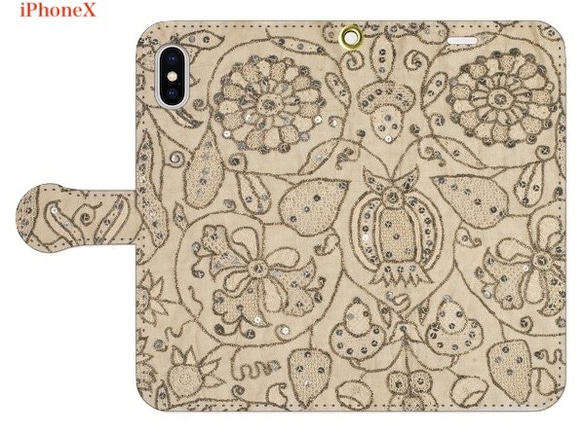 iPhone case Lace_01 中世紀法國蕾絲麵料圖案筆記本型[使用高分辨率圖像] 第6張的照片