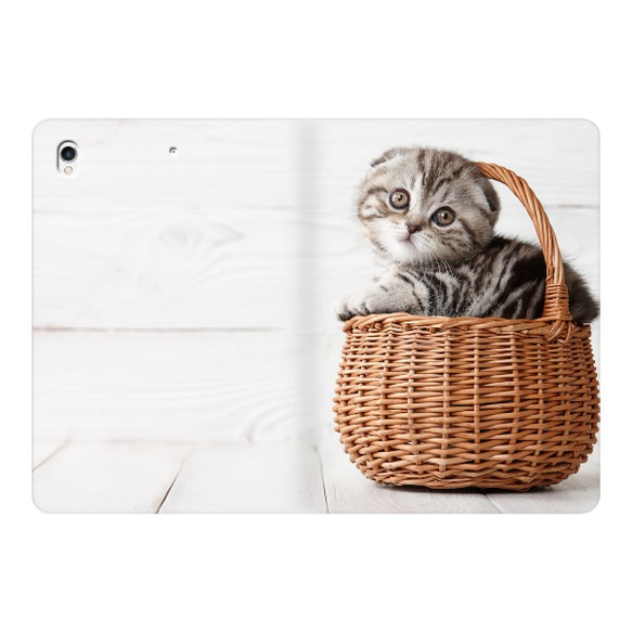 【受注製作】　葆光庵　Apple iPad 手帳型　Cute scottish fold 5枚目の画像