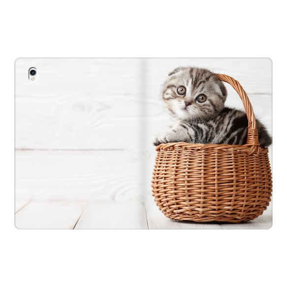 【受注製作】　葆光庵　Apple iPad 手帳型　Cute scottish fold 6枚目の画像