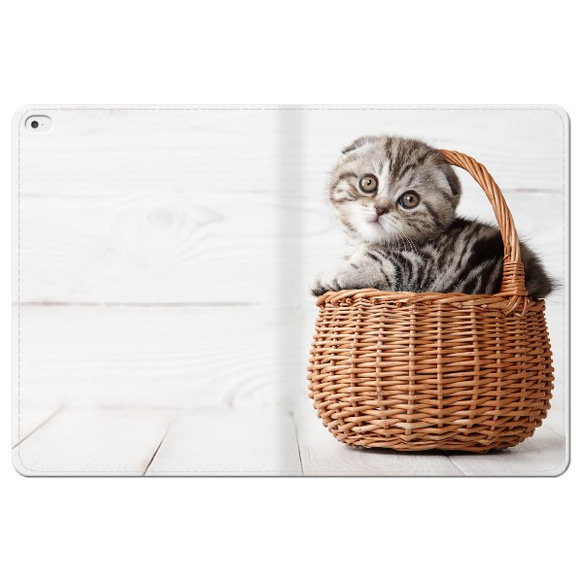 【受注製作】　葆光庵　Apple iPad 手帳型　Cute scottish fold 7枚目の画像