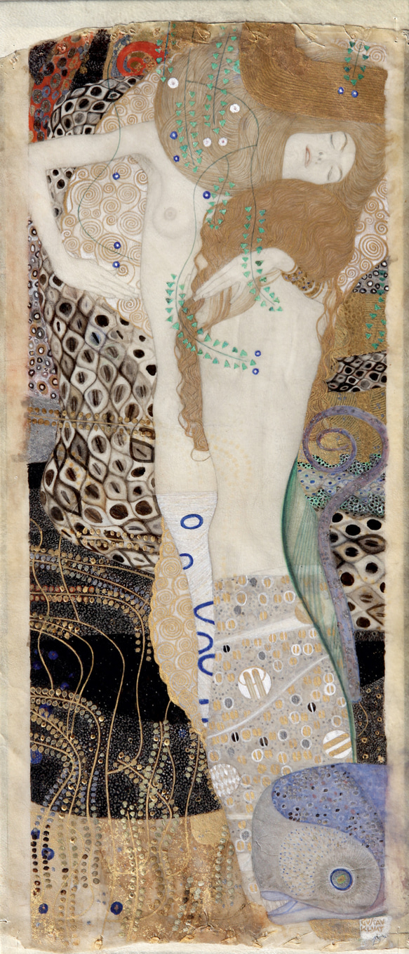 iPhoneケース　クリムト　Klimt　"水蛇Ⅰ　Water SerpentsⅠ"【高解像度画像使用】 2枚目の画像