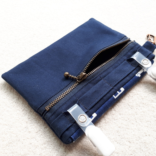 2way☆チャック付き移動ポケット(車柄) その他入園グッズ KINUCA