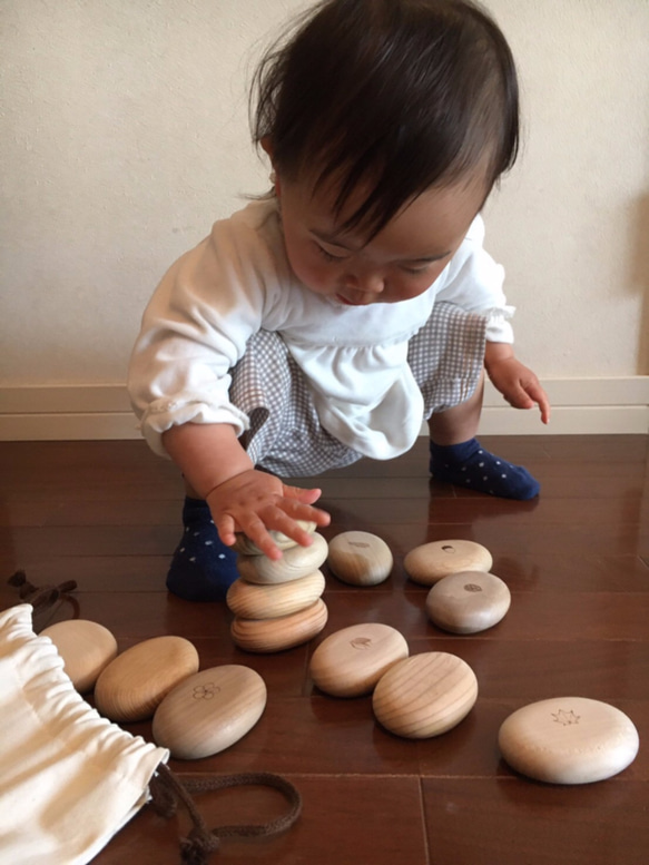 もりのLunch Box 　Cセット　出産のお祝いに（乳幼児〜おすすめの木のおもちゃセット）国産材 5枚目の画像