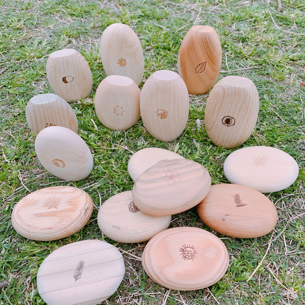 日本の木から生まれた  まあるいセット【まあるいつみきmini 8個　まあるいつみきmini stand 8個】