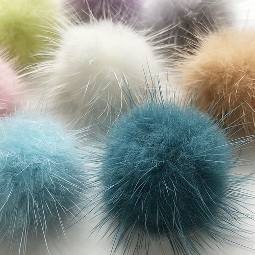 高品質】ふわふわミンクファー（ライト系カラー よりどり6コ）※ダーク