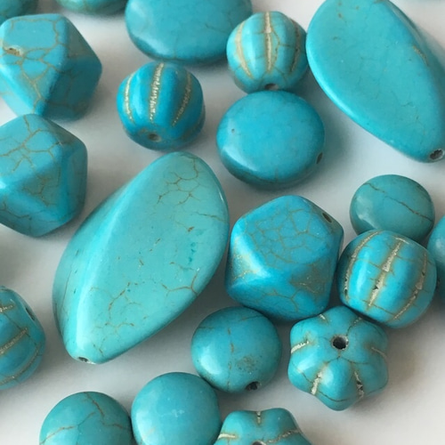 Fromバリ ビーズバスケット3点セット（ターコイズ） Fromバリ ビーズ