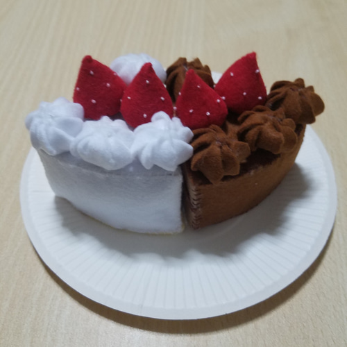 いちごショートケーキ&いちごチョコショートケーキ (2個組
