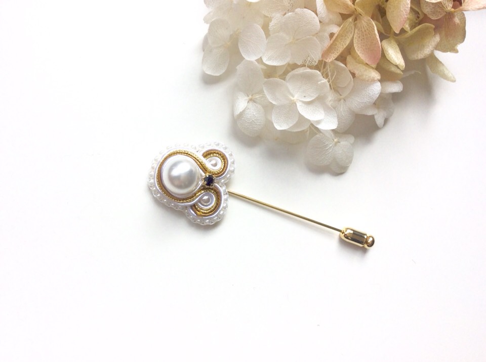 ソウタシエハットピン ホワイト