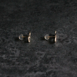 10K gold Brume stud earrings 第3張的照片