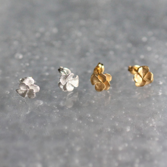 三色堇耳環 第1張的照片