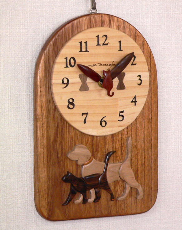 Dog &amp; Cat Clock Friends * 只有實際產品 第3張的照片