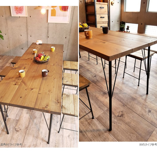 鉄脚 アイアン テーブル DIY 店舗什器 リメイク ビンテージ 鉄足 天板