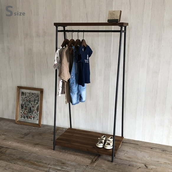 アイアンハンガーラック インダストリアル アンティーク ⑤アイアンと