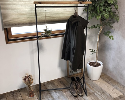 新商品☆期間限定価格】ハンガーラック アイアン 鉄製 無垢