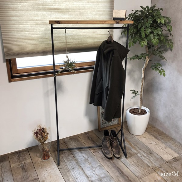 新商品☆期間限定価格】ハンガーラック アイアン 鉄製 無垢