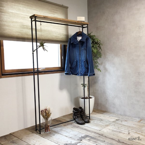 新商品☆期間限定価格】ハンガーラック アイアン 鉄製 無垢