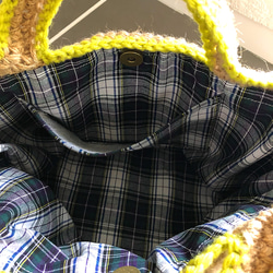 片目ハートの初夏カラーのニコちゃんバッグ 3枚目の画像