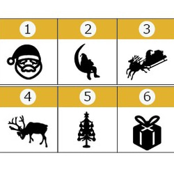 【浮き出る小皿 Creemaクリスマス限定セット】選べる2個セット　サンタクロース・トナカイ・ツリーなどなど 2枚目の画像