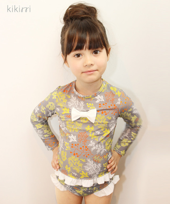 [Swimwear] Floral Rashguard for Kid 第1張的照片