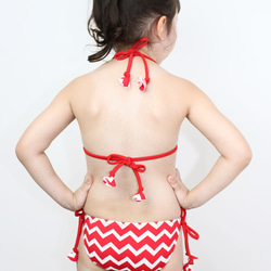 [Swimwear] Red Triangle Bikini for Kid 第3張的照片