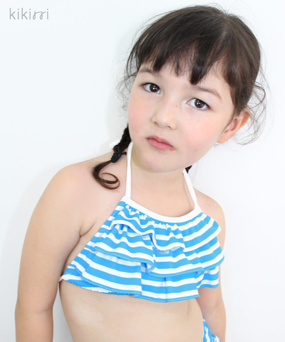 [Swimwear] Cute Frill Bikini for Kid 第2張的照片