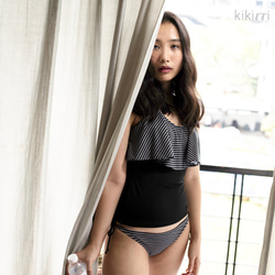 [Swimwear] Monotone Flare Tankini 第1張的照片