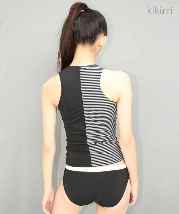 [Swimwear] Sporty Monotone Tankini 第5張的照片