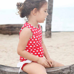 [Swimwear] Red Dot Tanktop for Kid 第2張的照片