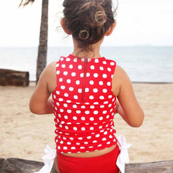 [Swimwear] Red Dot Tanktop for Kid 第3張的照片