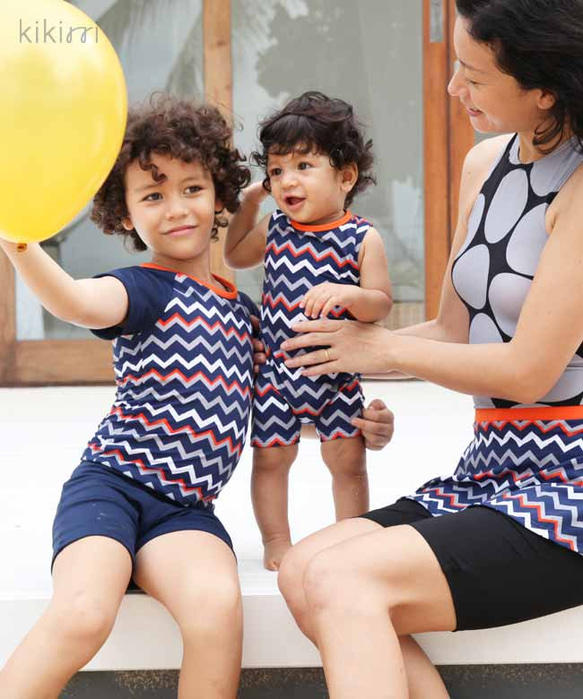 [Swimwear] Chevron Rashguard for Boy 第3張的照片