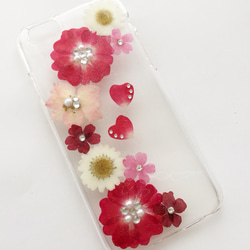 キラキラ押し花のiPhoneケース❣️6/6s/7 2枚目の画像