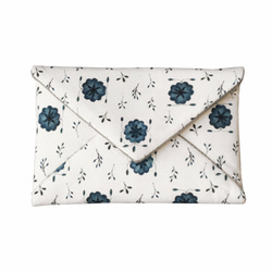 Original fabric flower collection card case Ｄ 1枚目の画像