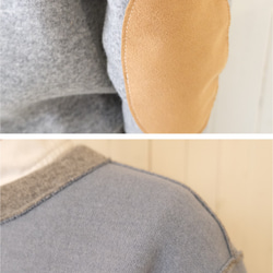 * 3tone 2way sweater * light gray & light blue 第3張的照片