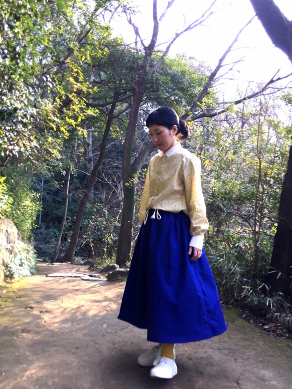 one tone gather skirt 第7張的照片