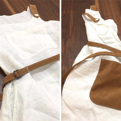 white linen one-piece　“ 2tone rough 1piece  ” 第2張的照片