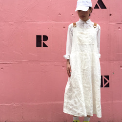 white linen one-piece　“ 2tone rough 1piece  ” 第6張的照片