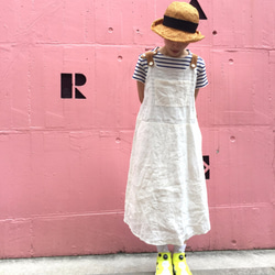 white linen one-piece　“ 2tone rough 1piece  ” 第5張的照片