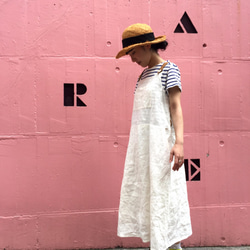 white linen one-piece　“ 2tone rough 1piece  ” 第8張的照片