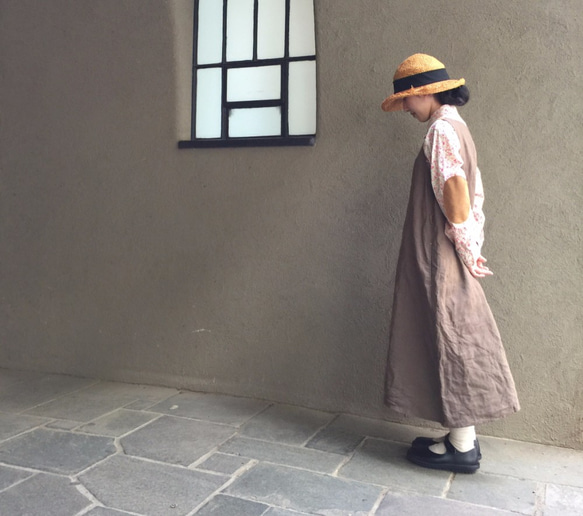 2tone rough linen 1piece 第6張的照片