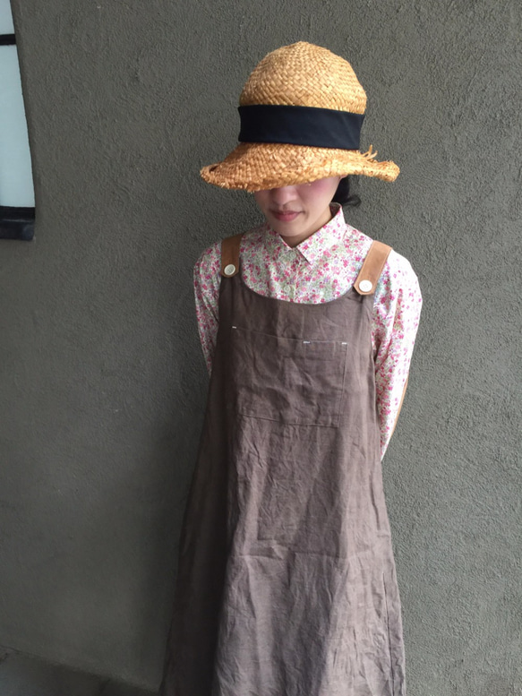 2tone rough linen 1piece 第5張的照片