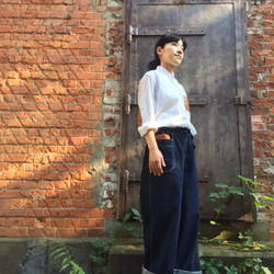 indigo　denim pants　* two tone rough pants * 第2張的照片