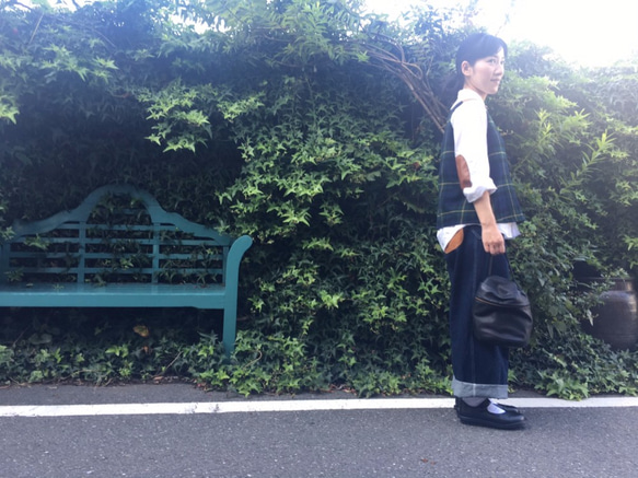 indigo　denim pants　* two tone rough pants * 第5張的照片