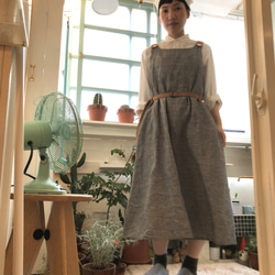 two tone rough one piece   monotone check 第6張的照片