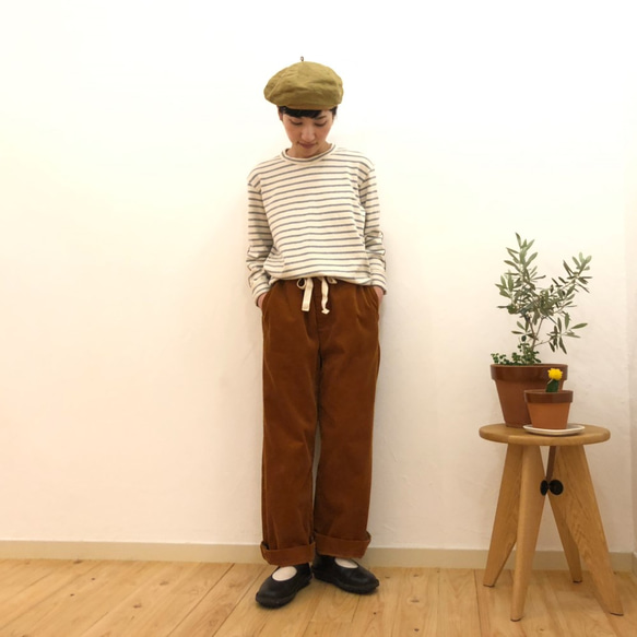 corduroy pants　chick orange 第2張的照片