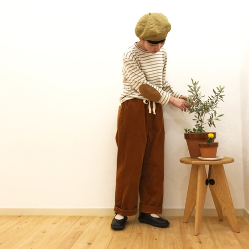お仕立て承ります♪ 』コーデュロイパンツ クラシックオレンジ ロング