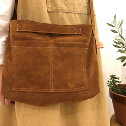 suede tote　* one tone 2way tote * 　c/#01 ecru 第2張的照片