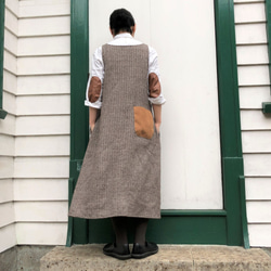 French linen × Shetland wool one-piece 第8張的照片