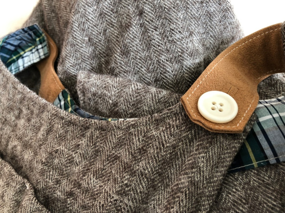 French linen × Shetland wool one-piece 第4張的照片