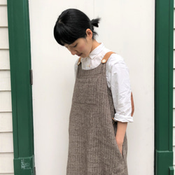 French linen × Shetland wool ワンピース ... 16 6枚目の画像