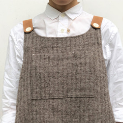 French linen × Shetland wool one-piece 第7張的照片